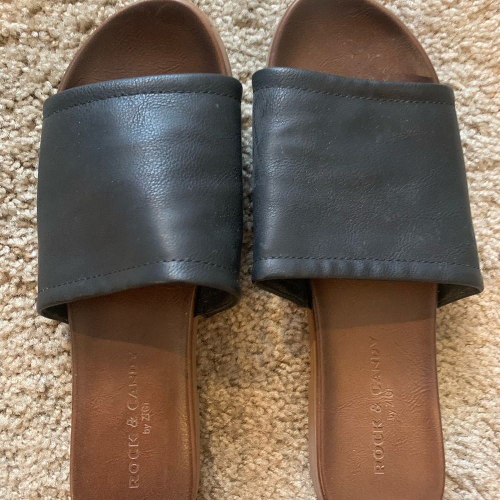 Rock and Candy by Zigi black sandals